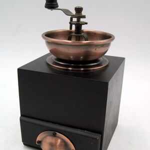 Vintage Copper and Black Coffee Grinder